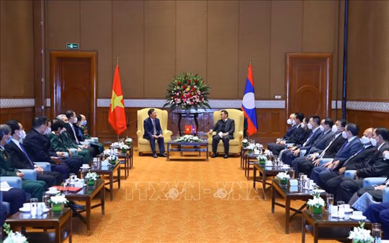 Quang cảnh buổi tiếp. Ảnh: Văn Điệp/TTXVN.