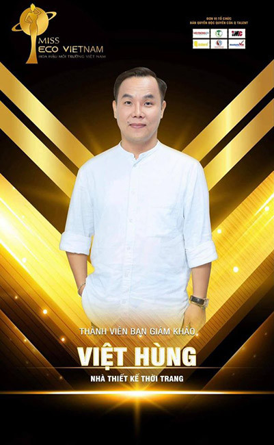 Nhà thiết kế Việt Hùng, giám khảo cuộc thi. Thiết kế trang phục cho đại diện Việt Nam dự thi Miss Eco tại Ai Cập -0
