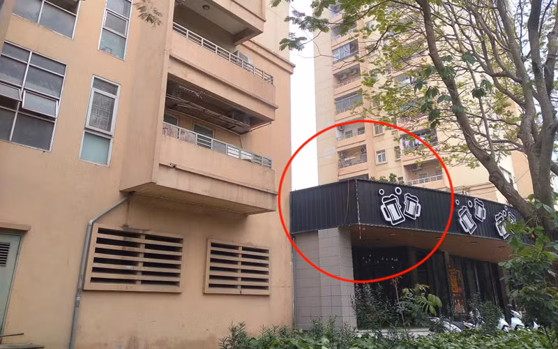 Khu vực nơi nạn nhân bị rơi xuống. (Ảnh: Đặng Thủy)