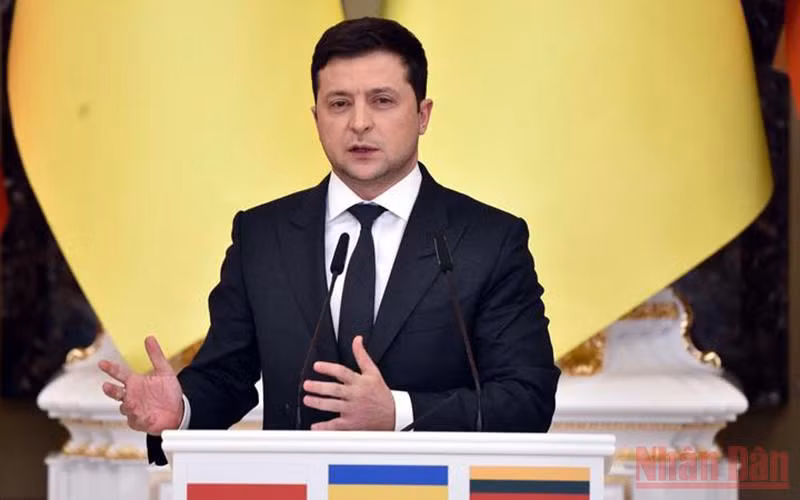 Tổng thống Ukraine Volodymyr Zelenskiy. (Ảnh: RNZ)