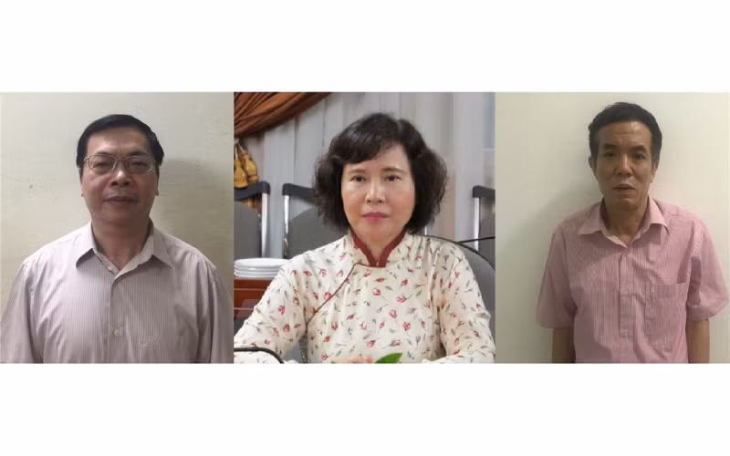 Các đối tượng bị khởi tố.