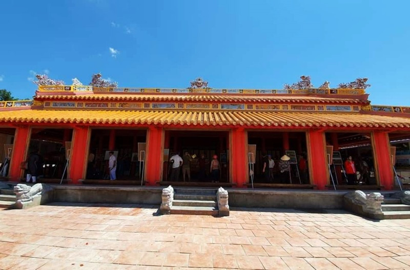 Toàn cảnh Đền thờ Vua Hàm Nghi tại Di tích quốc gia Tân Sở. Khánh thành Đền tưởng niệm và lễ rước, an vị long vị Vua Hàm Nghi -0