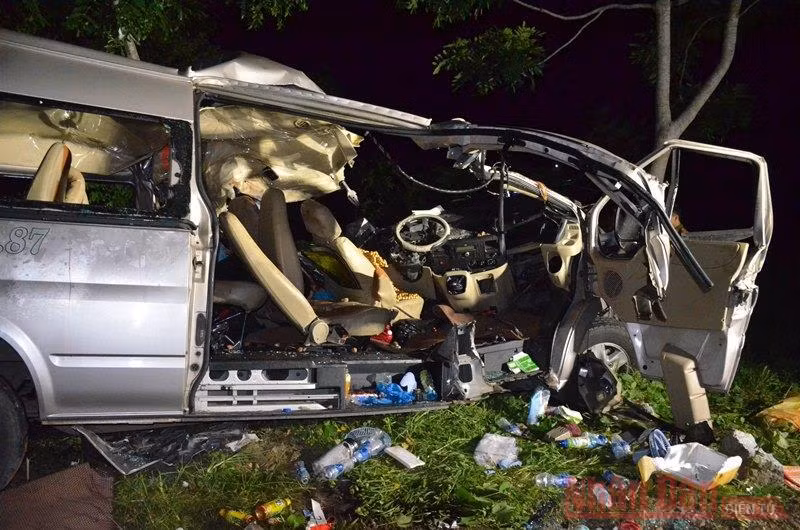 [Cập nhật] Tai nạn giao thông thảm khốc tại Bình Thuận, tám người tử vong -2