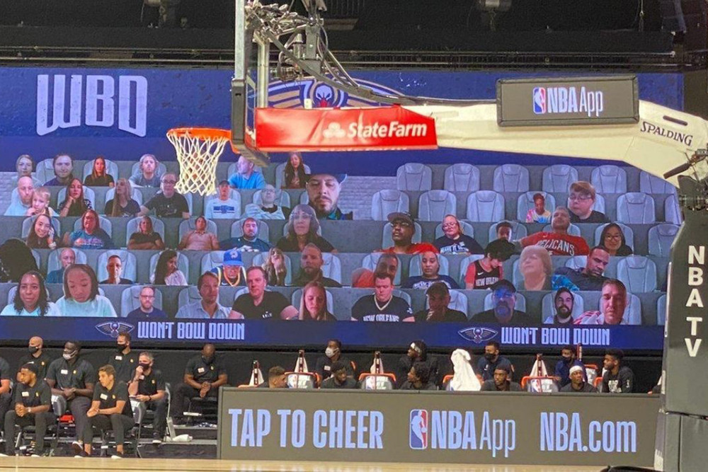 Giải NBA năm nay trở nên đặc sắc với sự góp mặt của những khán giả trực tuyến. NBA chính thức trở lại -0
