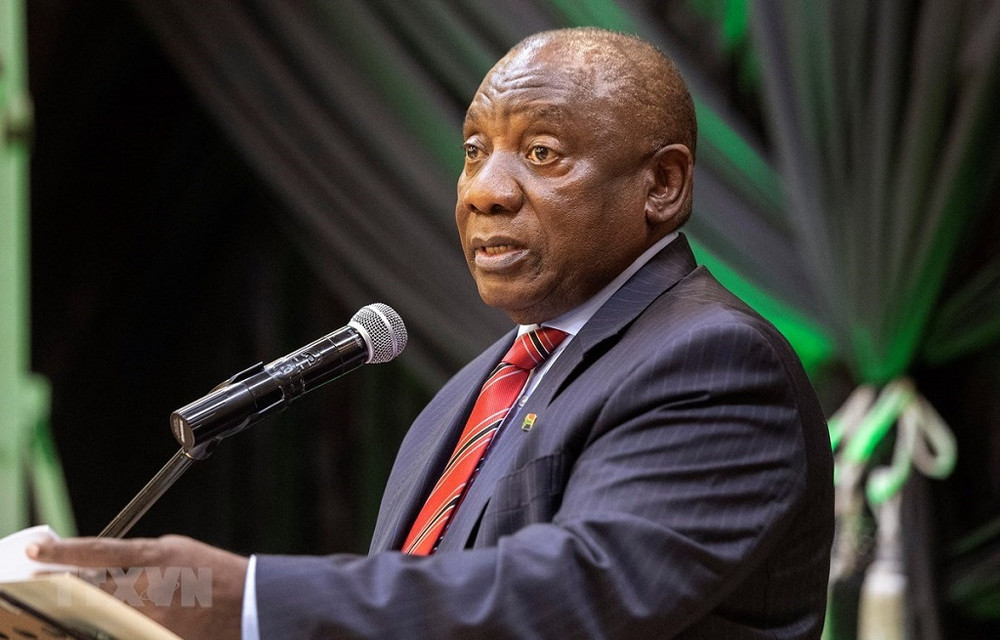 Tổng thống Nam Phi Cyril Ramaphosa. (Ảnh: AFP/TTXVN)