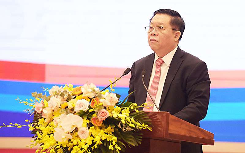Đồng chí Nguyễn Trọng Nghĩa phát biểu ý kiến tại Hội thảo. Khẳng định và phát huy vai trò trường học xã hội chủ nghĩa của thanh niên -0