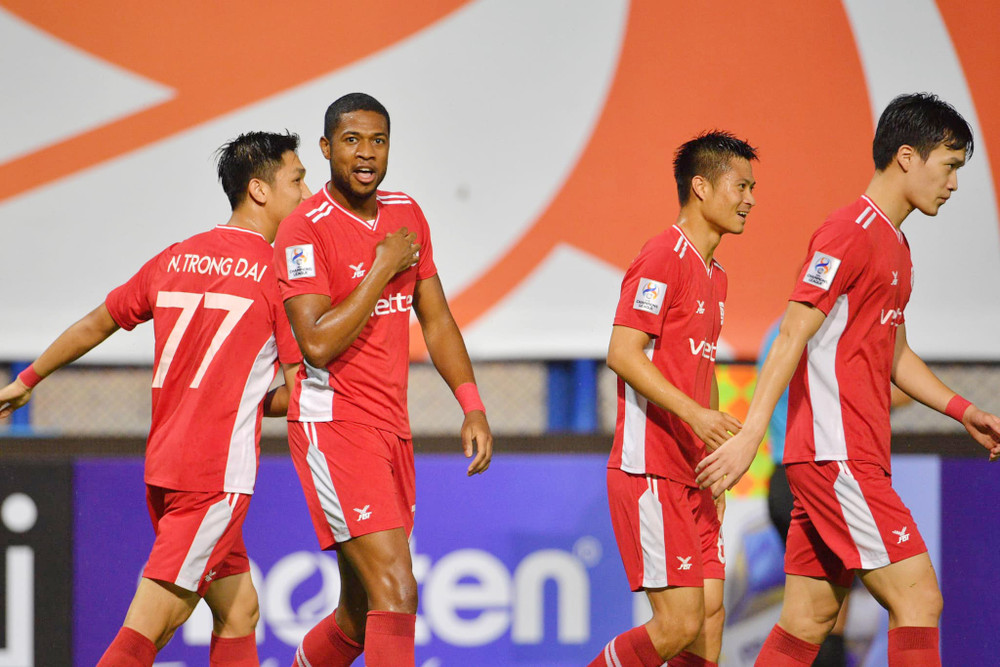 Chiến thắng dễ dàng của đoàn quân "áo lính". (Ảnh: Viettel FC) Viettel nhấn chìm Kaya FC trong chiến thắng 5-0 -0