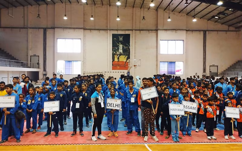 Các võ sinh tham dự Giải vô địch Vovinam Ấn Ðộ năm 2020.