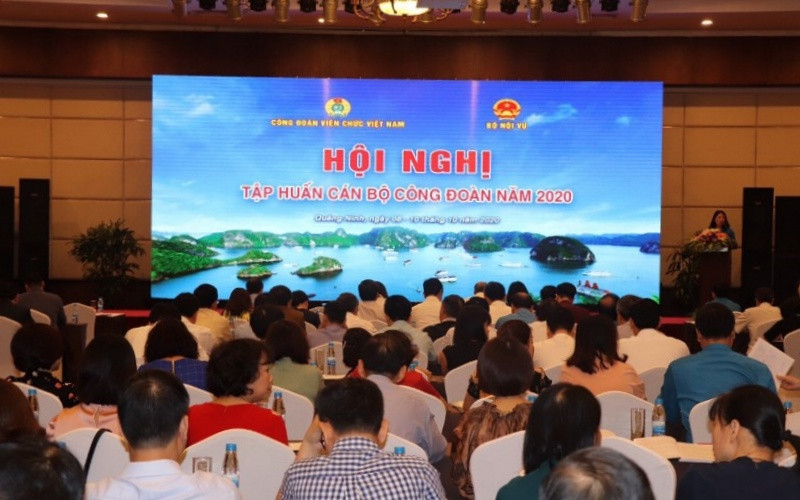 Toàn cảnh Hội nghị. Hội nghị tập huấn cán bộ công đoàn năm 2020 -0