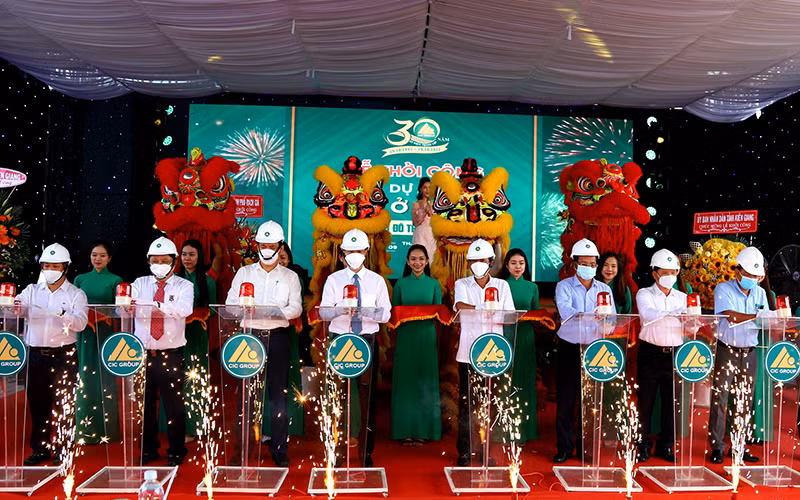 Nghi thức lễ khởi công.