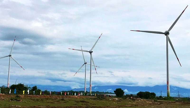 Một góc Dự án nhà máy điện gió số 5 - Ninh Thuận. Khánh thành dự án điện gió số 5 tại Ninh Thuận -0