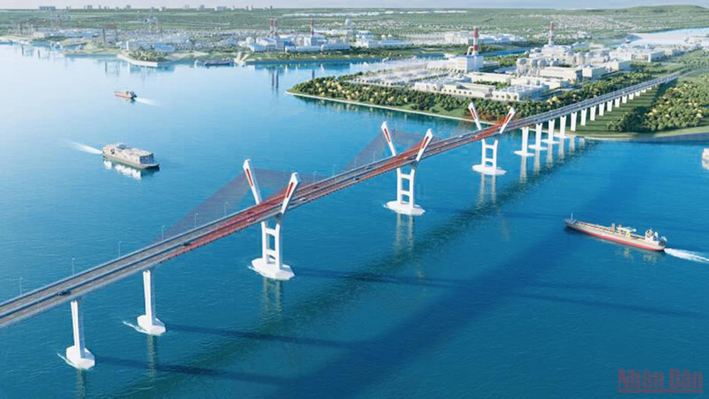 Phối cảnh cầu Bến Rừng. Khởi công xây cầu gần 2 nghìn tỷ đồng nối Hải Phòng với Quảng Ninh -0