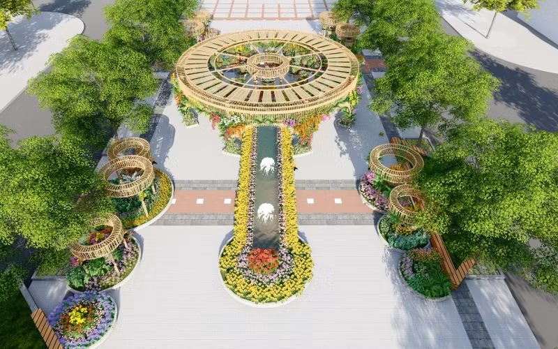 Ấn tượng đường hoa xuân Nguyễn Huệ Tết Tân Sửu -0