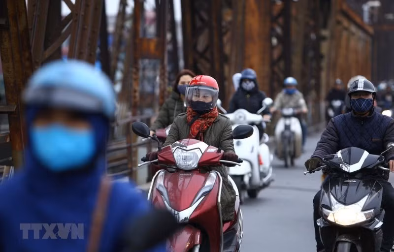 Sẽ có một đợt không khí lạnh trong dịp Noel (ảnh TTXVN)