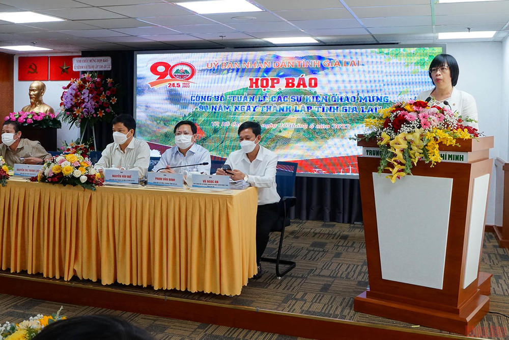 Họp báo tại TP Hồ Chí Minh công bố chuỗi sự kiện kỷ niệm 90 năm thành lập tỉnh Gia Lai.