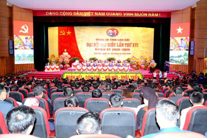 Toàn cảnh Đại hội. Khai mạc Đại hội Đại biểu Đảng bộ tỉnh Lào Cai lần thứ 16, nhiệm kỳ 2020-2025 -0