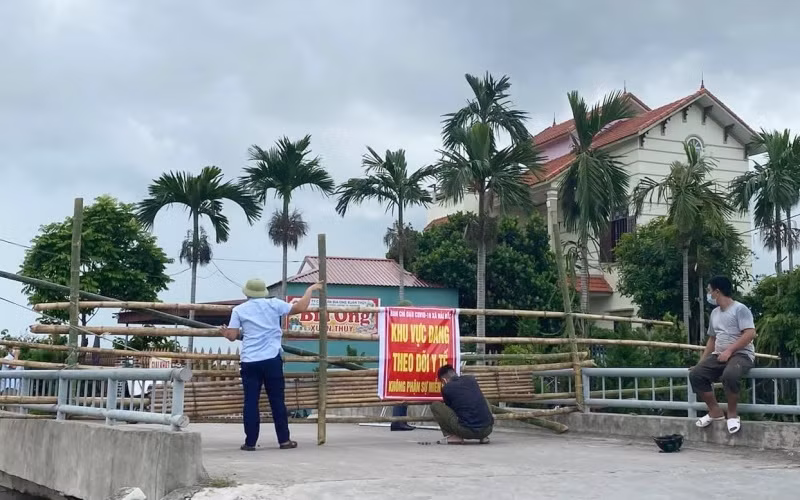 Huyện Hải Hậu (Nam Định)dỡ bỏ phong tỏa nhiều nơi.