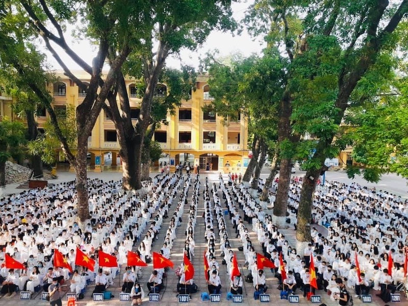 Học sinh THPT (Ảnh minh hoạ: TRường THPT Phan Đình Phùng, Ba Đình, Hà Nội)