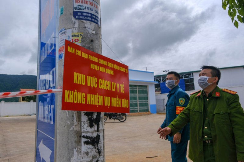 Thiết lập địa điểm phong tỏa tại thị trấn Thạnh Mỹ, huyện Đơn Dương, Lâm Đồng. a2.jpg -0