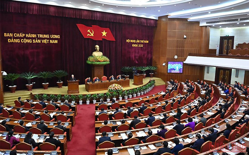 Hội nghị lần thứ 5 Ban Chấp hành Trung ương Đảng khóa XIII thảo luận, cho ý kiến về Đề án thành lập Ban Chỉ đạo cấp tỉnh về phòng, chống tham nhũng, tiêu cực. (Ảnh minh họa: Đăng Khoa)