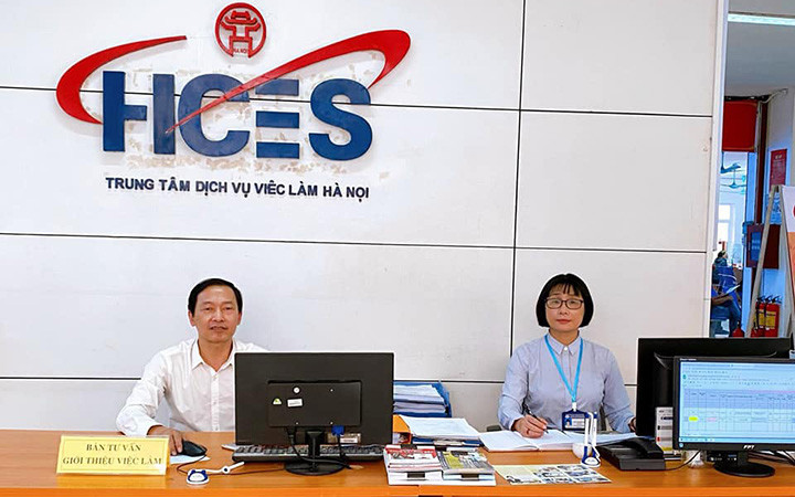 Trung tâm Dịch vụ việc làm Hà Nội (Ảnh: HCES). Chính sách mới về dịch vụ việc làm có hiệu lực từ tháng 6 -0