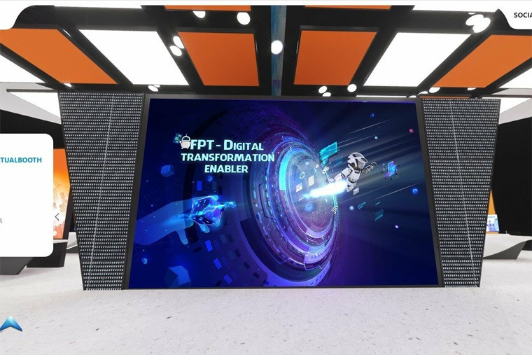 Gian hàng 3D của FPT tại triển lãm ITU Digital World 2020. Trải nghiệm các dịch vụ bằng công nghệ tại ITU Digital World 2020 -0