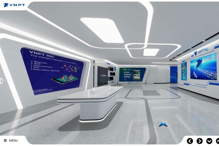 Gian hàng 3D trực tuyến của VNPT IOC tại triển lãm ITU Digital World 2020. Trải nghiệm các dịch vụ bằng công nghệ tại ITU Digital World 2020 -0