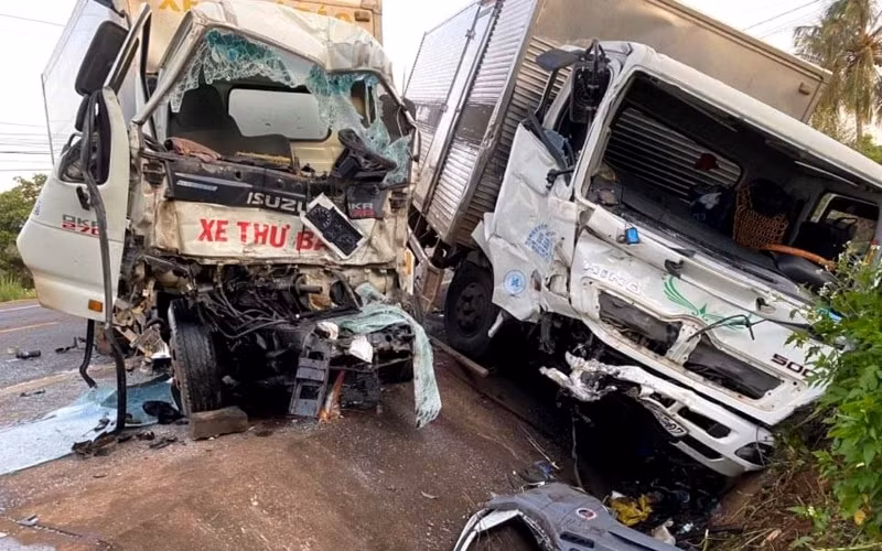 Hiện trường vụ tai nạn.