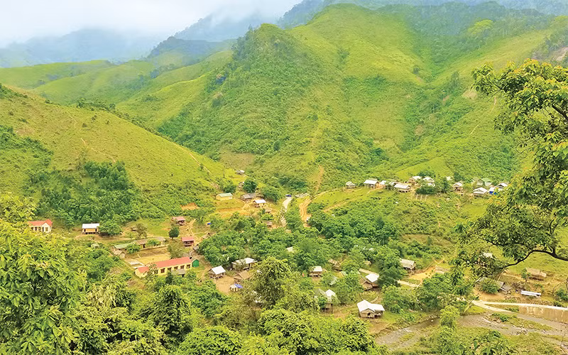 Một góc bản Dộ-Tà Vờng, xã Trọng Hóa, huyện Minh Hóa (Quảng Bình). 