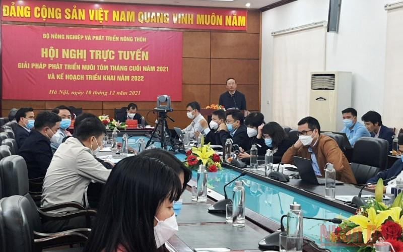Hội nghị “Giải pháp phát triển nuôi tôm tháng cuối năm 2021 và năm 2022”, ngày 10/12. Tận dụng cơ hội phục hồi cho ngành tôm -0
