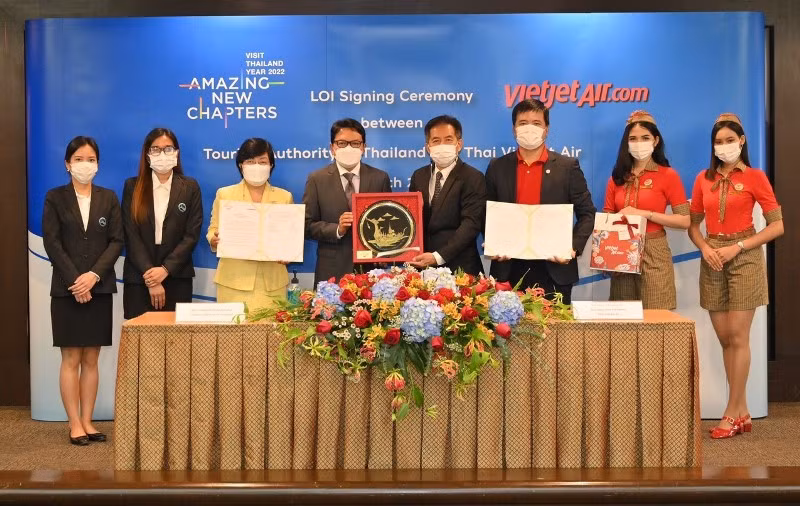 Vietjet hợp tác Tổng cục Du lịch Thái Lan thúc đẩy phục hồi du lịch
