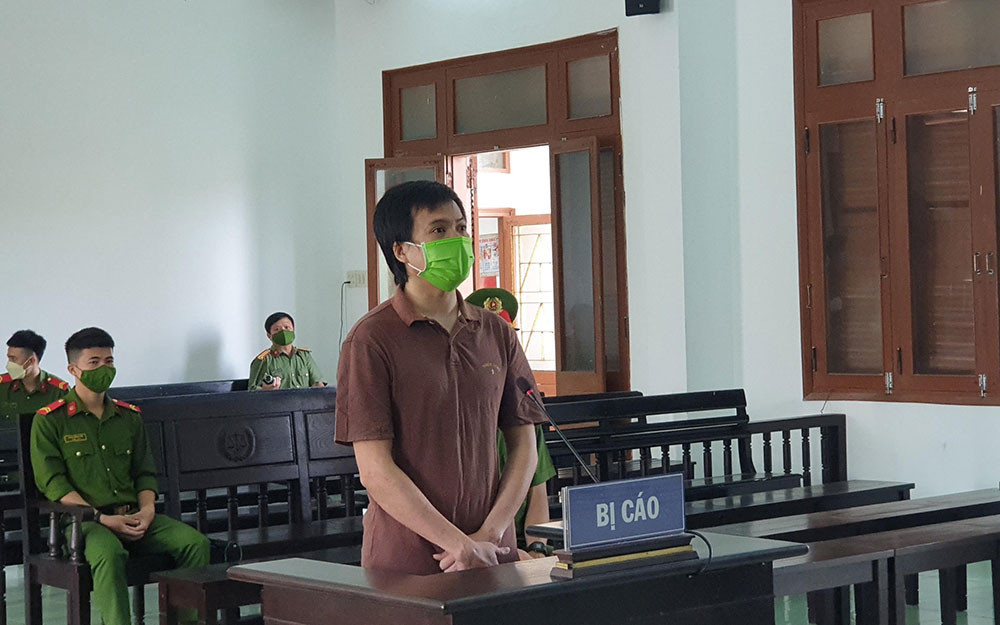 Bị cáo Phạm Duy Anh tại phiên tòa sơ thẩm TAND tỉnh Phú Yên.
