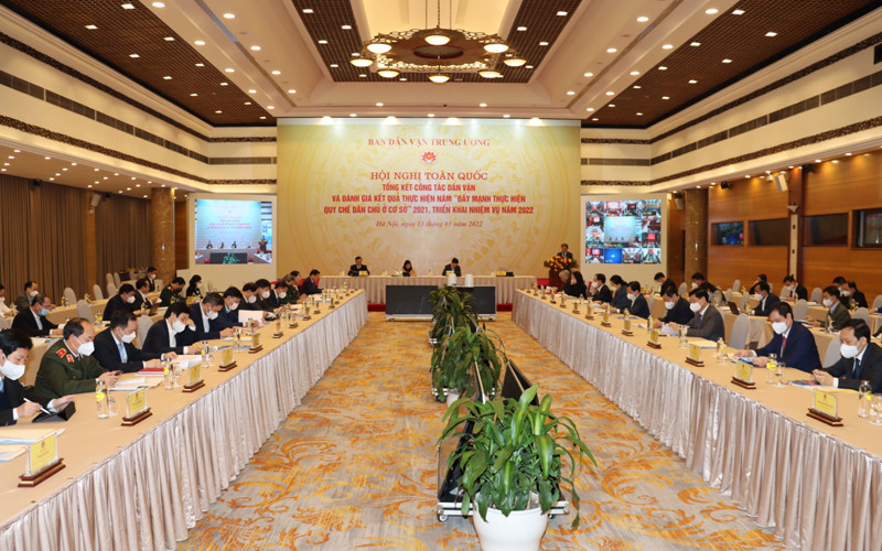 Quang cảnh hội nghị. Công tác dân vận của Đảng cần tiếp tục đổi mới, hướng mạnh về cơ sở -0