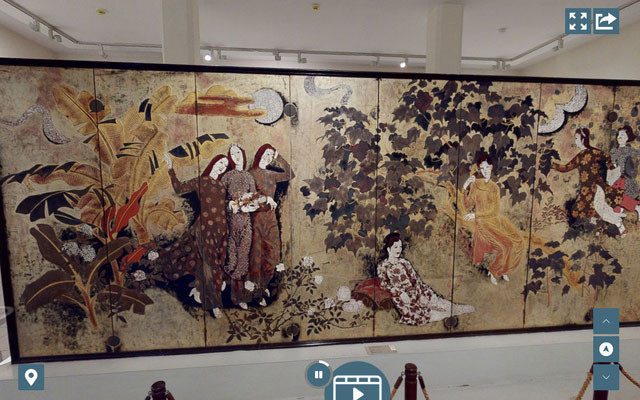 Hình ảnh trong tour 3D tham quan Bảo tàng Mỹ thuật Việt Nam. (Ảnh: vnfam.vn)