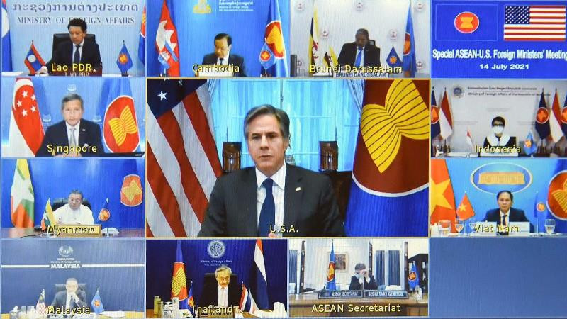 Hội nghị trực tuyến đặc biệt Bộ trưởng Ngoại giao ASEAN - Hoa Kỳ