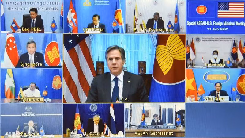 Hội nghị trực tuyến đặc biệt Bộ trưởng Ngoại giao ASEAN - Hoa Kỳ