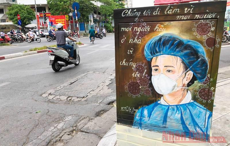 Khi các bốt điện cũng tuyên truyền phòng, chống Covid-19
