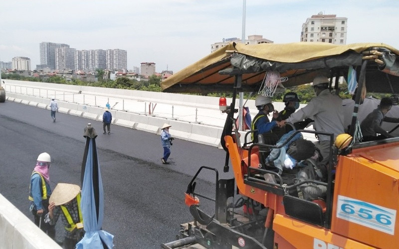 Ngày 10-10, đường trên cao Mai Dịch - Nam Thăng Long thông xe ảnh 1 MD1-1596016241527.jpg