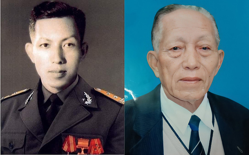 Cụ Đặng Văn Việt thời trẻ và khi về già (Ảnh: Báo Quân đội nhân dân) Vĩnh biệt huyền thoại - một người lính với số phận bi hùng -0
