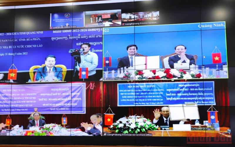 Lễ ký kết Biên bản ghi nhớ giai đoạn 2022-2026 giữa tỉnh Quảng Ninh và 3 tỉnh bắc Lào. Đẩy mạnh hợp tác toàn diện giữa Quảng Ninh và 3 tỉnh bắc Lào -0