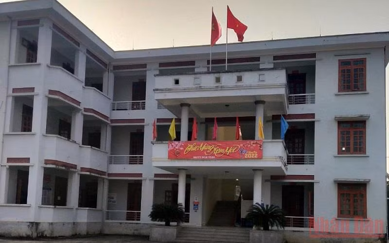 Trụ sở UBND xã Mỹ Hòa, Tân Lạc, Hòa Bình.