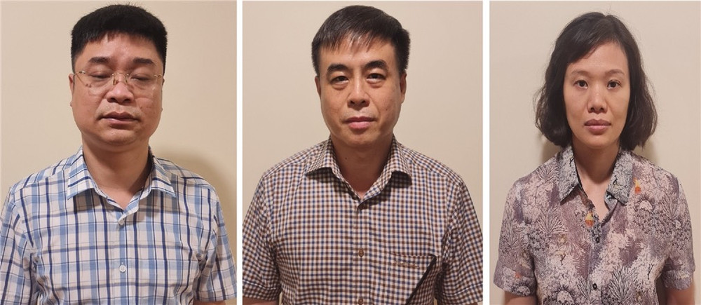 Các bị can vừa bị khởi tố.