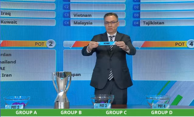 Lá phiếu bốc thăm của đội tuyển U23 Việt Nam. (Ảnh: VFF)