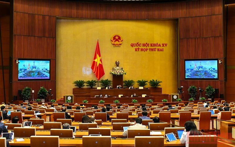 Phiên họp ngày 28/10, Kỳ họp thứ hai, Quốc hội khóa XV. (Ảnh: LINH NGUYÊN)