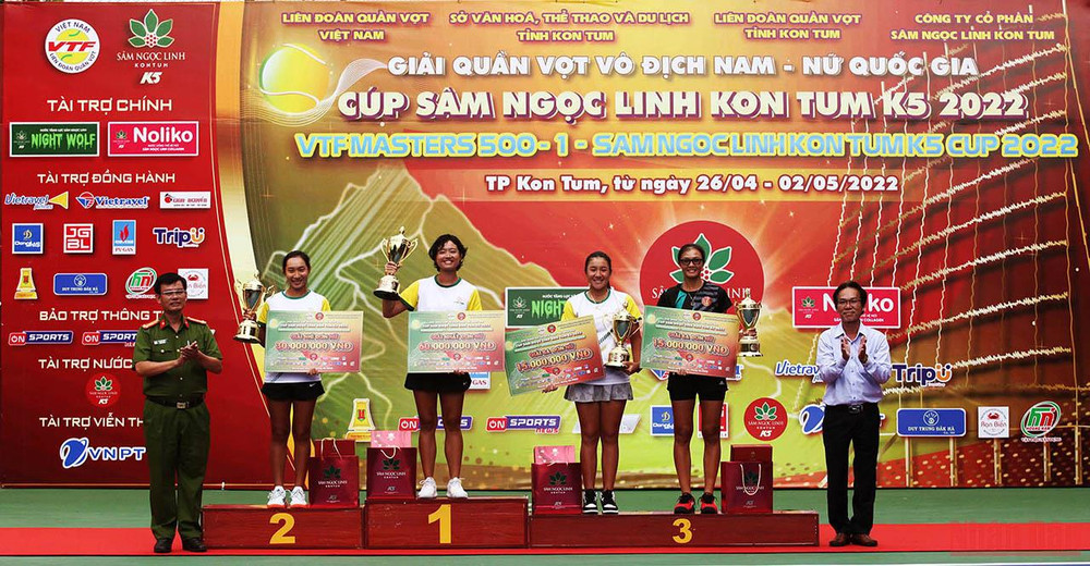 Trao giải nội dung đơn nữ. Bế mạc Giải quần vợt vô địch nam-nữ quốc gia năm 2022 -0