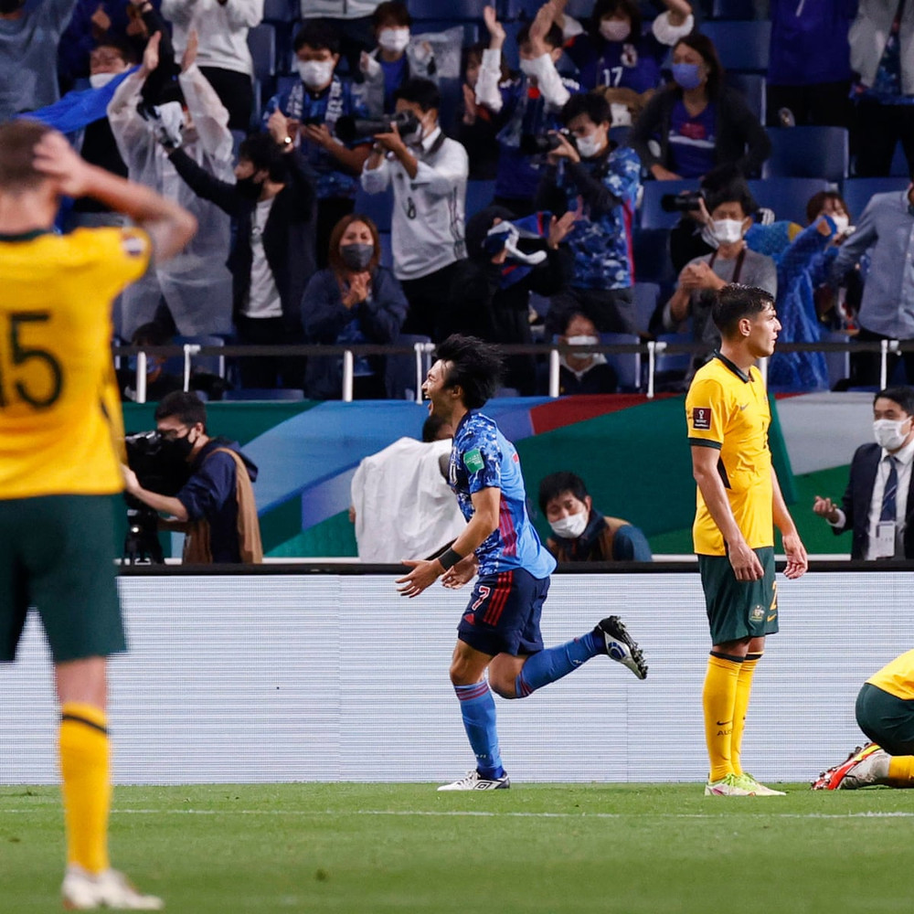 Đội tuyển Nhật Bản dẫn trước nhờ pha lập công của Tanaka. (Ảnh: FIFA) Vòng loại World Cup 2022: Nhật Bản giành chiến thắng quan trọng trước Australia -0
