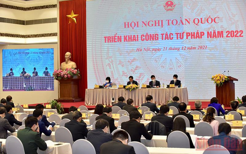Quang cảnh Hội nghị. Nâng cao hiệu quả công tác xây dựng và hoàn thiện thể chế -0
