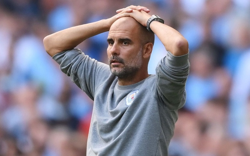 Pep Guardiola thất vọng vì Man City chỉ có một điểm trước Southampton. (Ảnh: Getty Images)