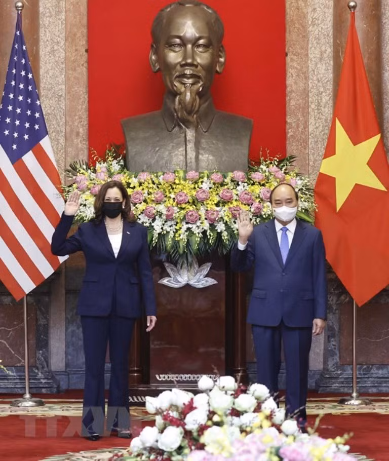 Chủ tịch nước tiếp Phó Tổng thống Hoa Kỳ Kamala Harris -0