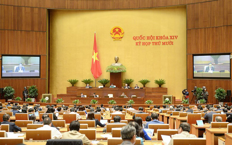 Quang cảnh phiên làm việc ngày 16-11 của Quốc hội. Tách luật không phải là chia vấn đề chia quyền mà bảo đảm tốt hơn cho sự an toàn của con người -0